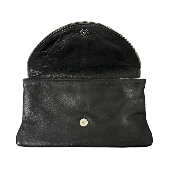 Lauren Merkin Black Leather Clutch - Picture 3 of 7